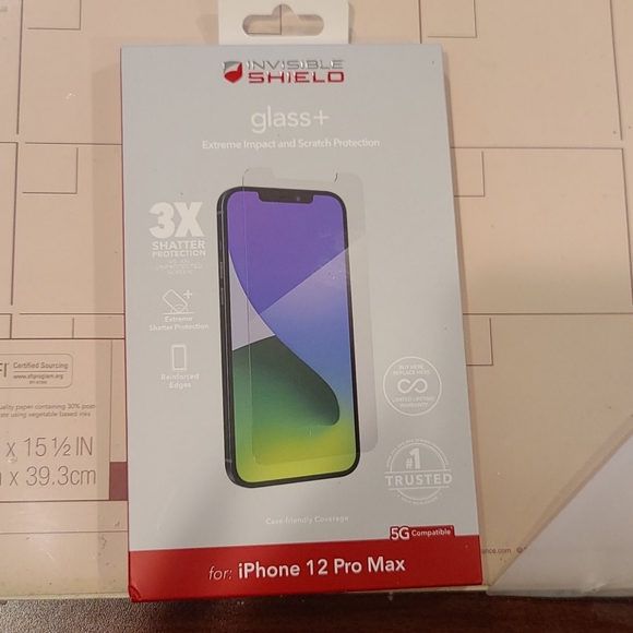 Glass+ Screen Protector Apple iPhone 12 Pro Max - Picture 3 of 3